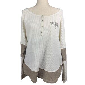 Harley-Davidson Genuine MotorClothes Cream Thermal Henley Women’s 1W